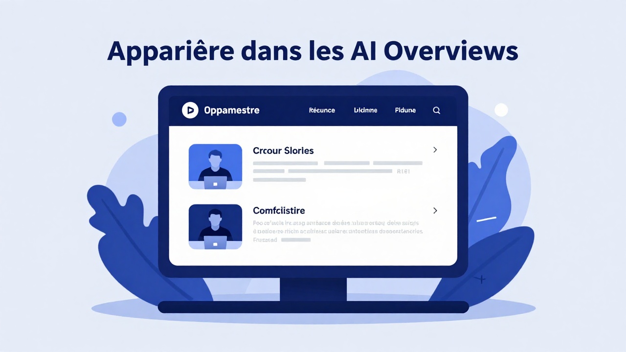 Illustration d'un bloc de réponse généré par un moteur de recherche citant plusieurs pages sources