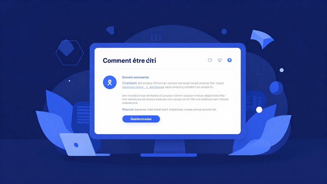 Illustration d'un contenu structuré repris comme source par un assistant IA